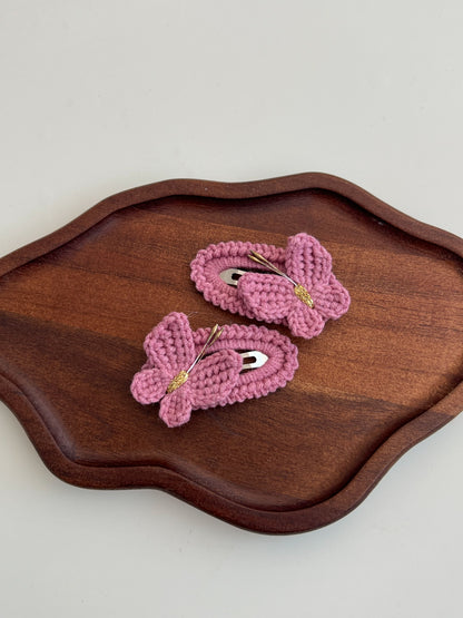 Agrafă Fluture Croșetat – Pastel