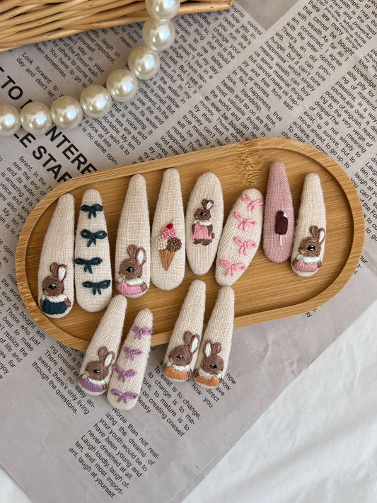 Clame brodate «Sweet Bunny»
