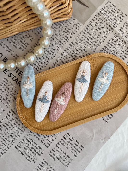 Clamă brodată «Ballerina Pastel»