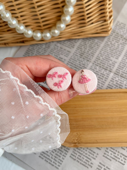 Set elastice brodate «Bows & Ballerina»