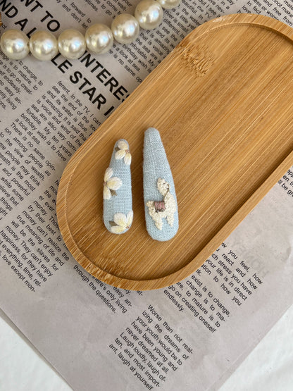Set clame brodate «Pastel Garden»