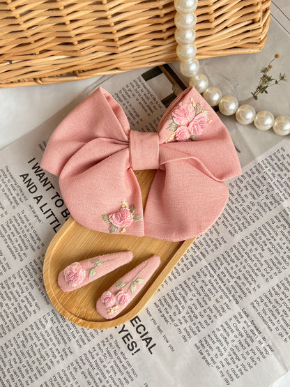 Set Agrafe 💗 Blush Garden