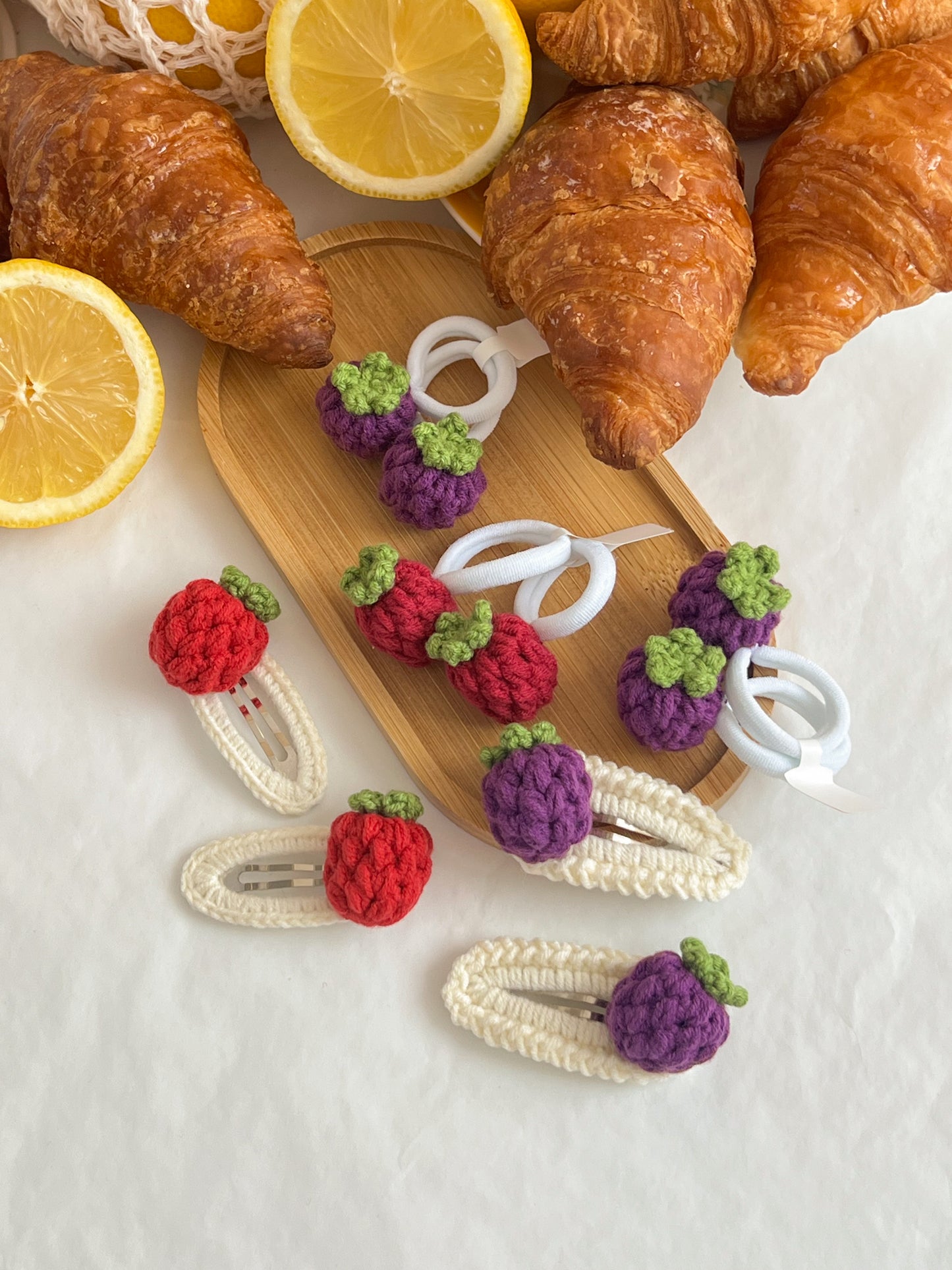 Elastice Croșetate 🍇 Fructe de Pădure