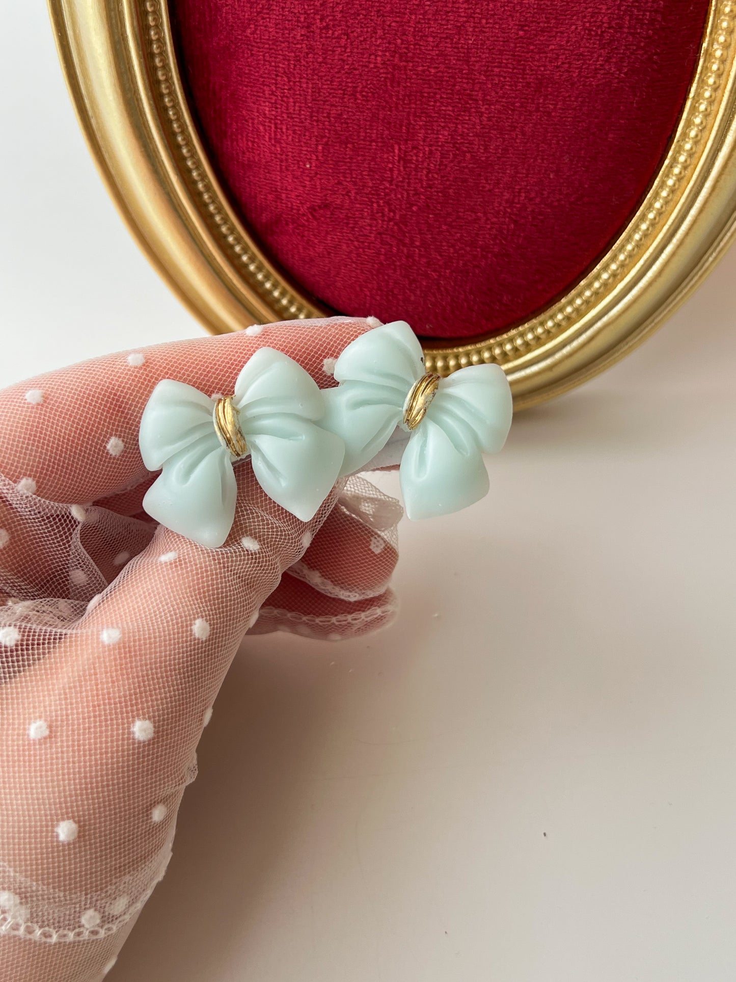 Elastice „Ribbon” — albastru mint