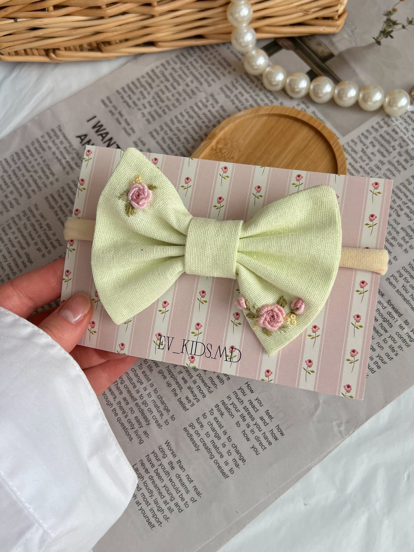 Bentiță 🌿 Mint Bow