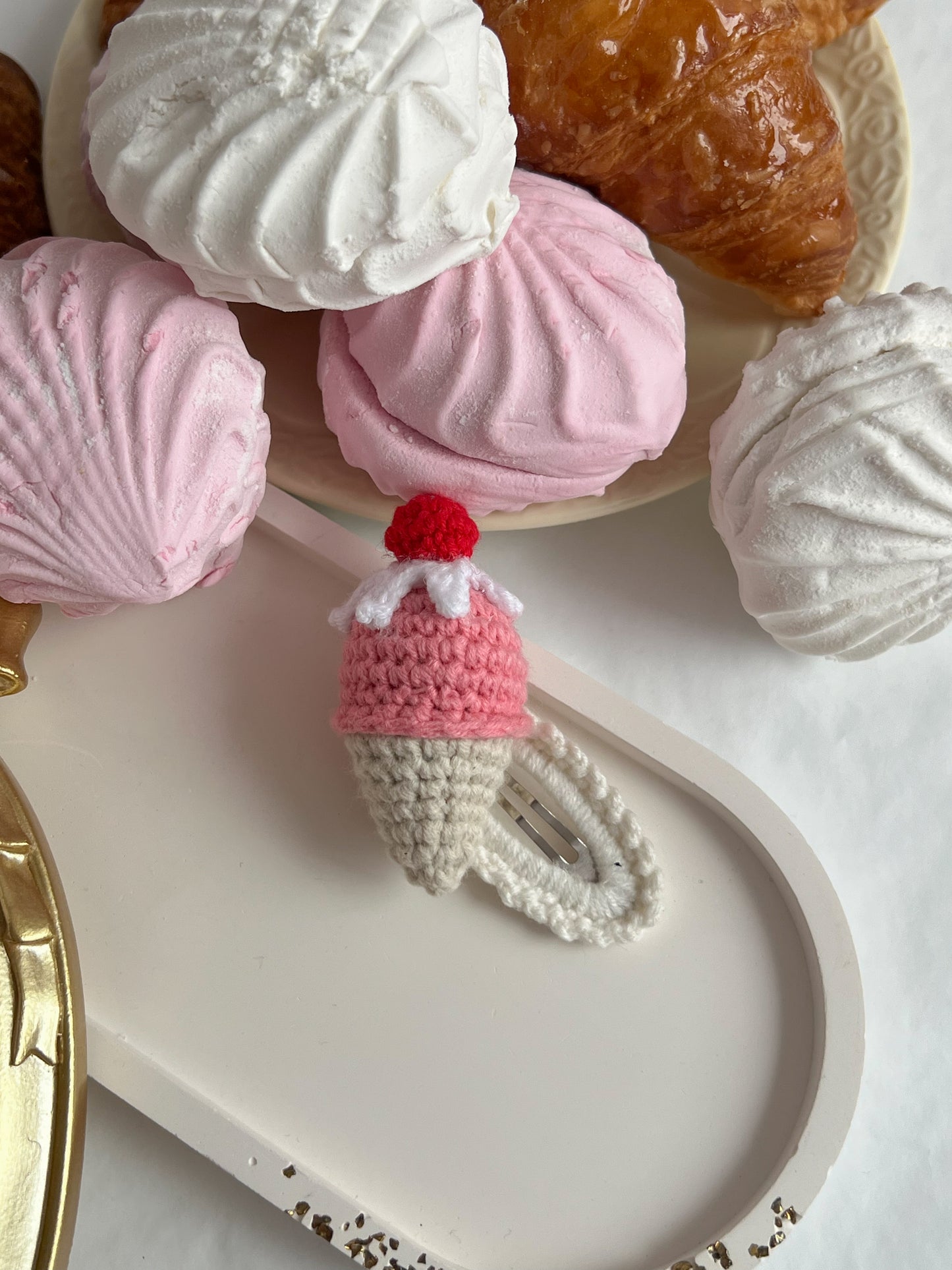 Agrafe Croșetate — Ice Cream
