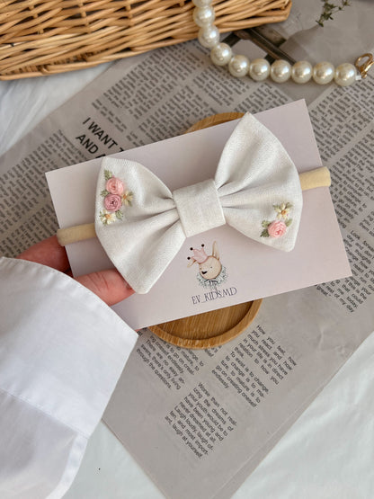 Bentiță 🤍 Ivory Bow