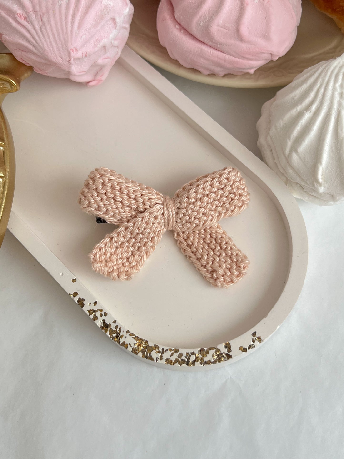 Fundița Pastel — Agrafă Croșetată