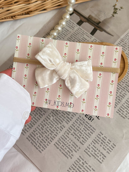 Bentiță pe elastic “Silk Pearl”