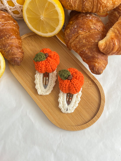 Agrafe Croșetate — Pumpkin