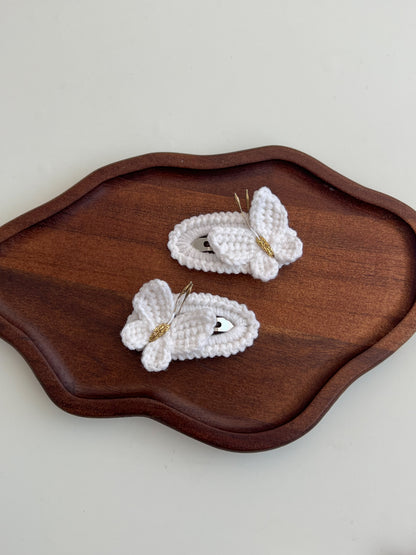 Agrafă Fluture Croșetat – Pastel