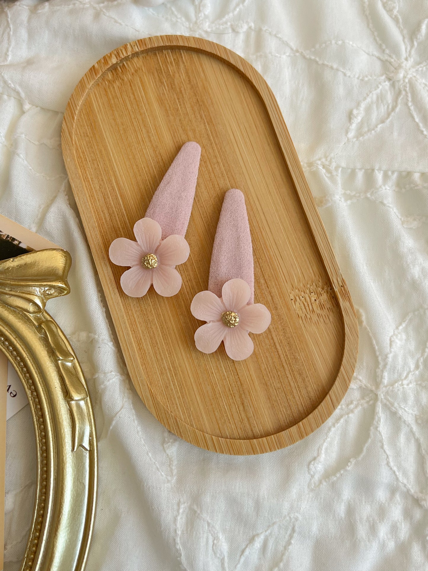 Agrafe 🌸 Flower Satin Pastel