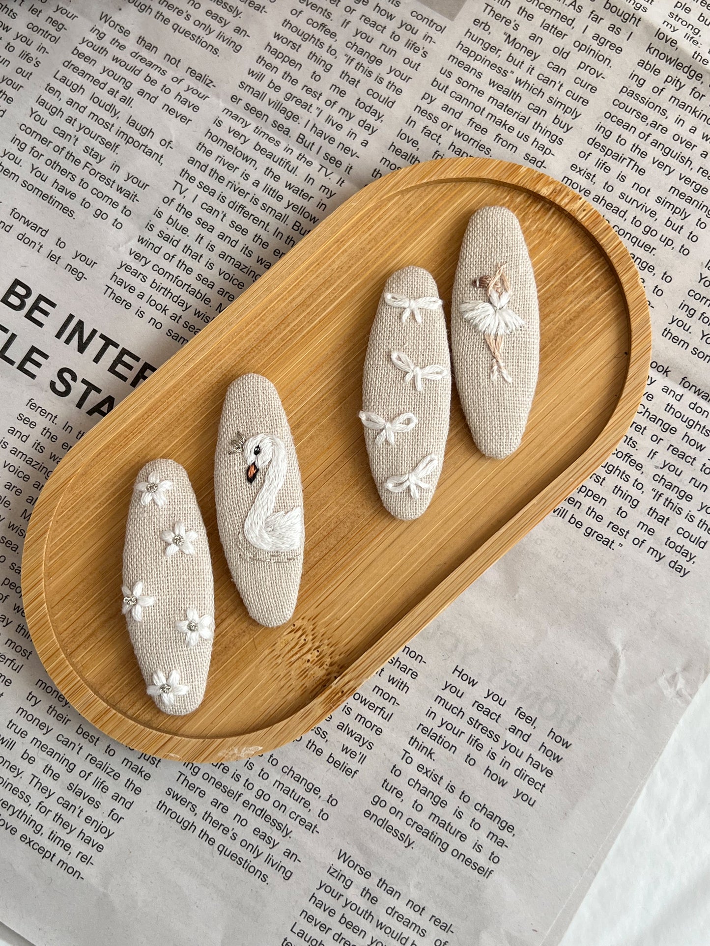 Clame brodate «Ivory Grace»
