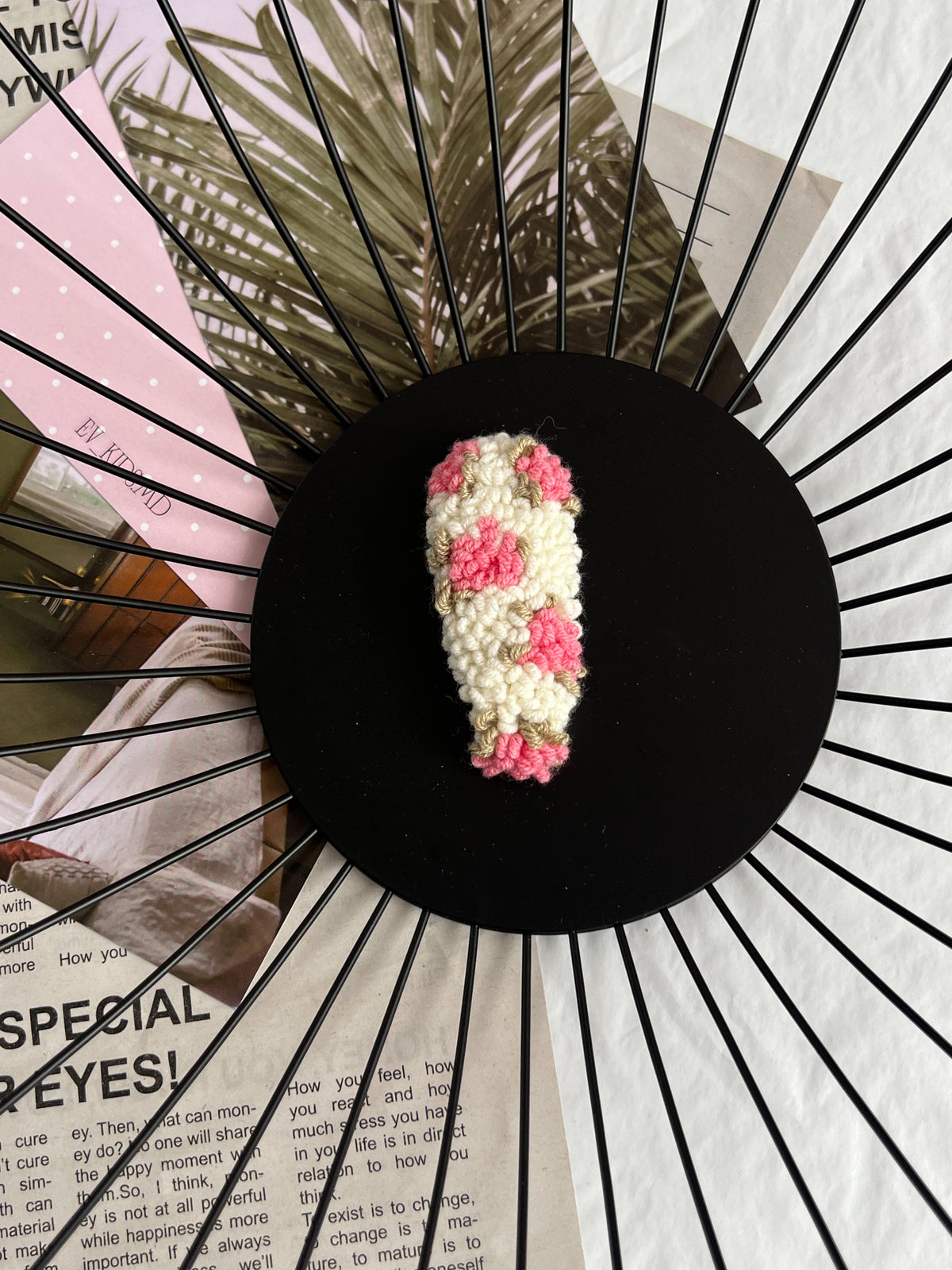 Agrafe Boucle Floral Roz