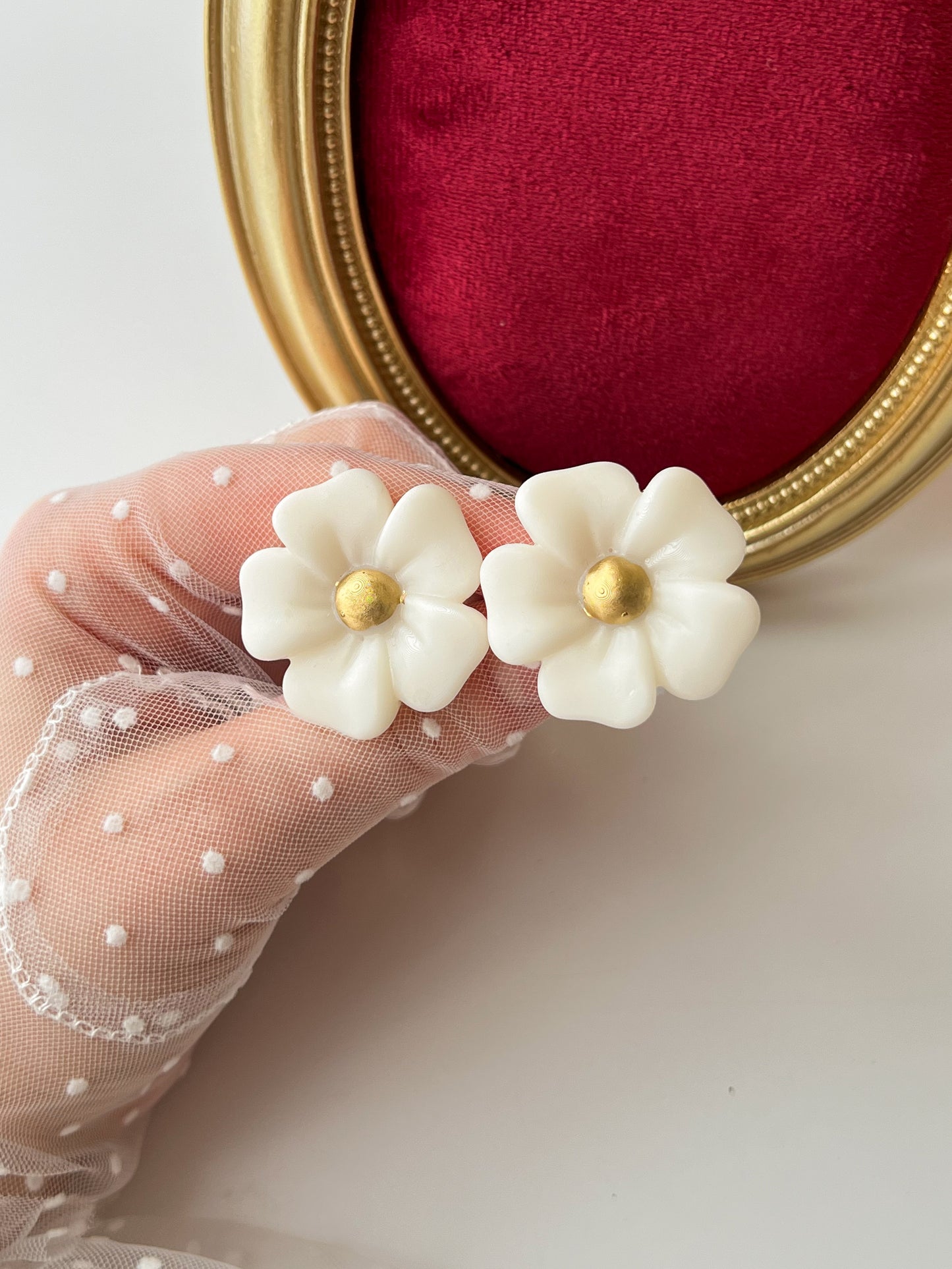 Elastice „Magnolia” — alb