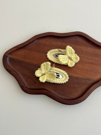 Agrafă Fluture Croșetat – Pastel