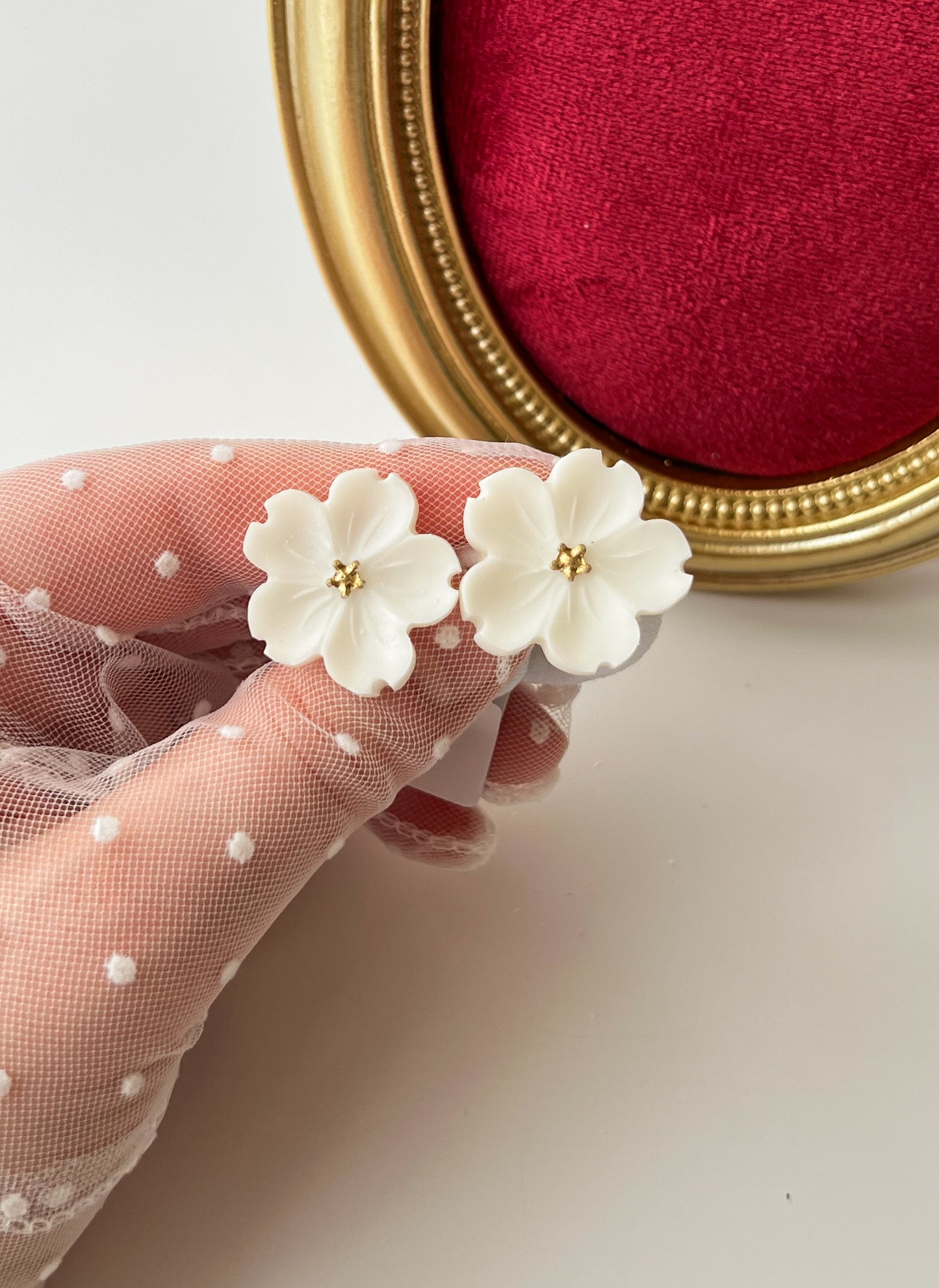 Elastice „Primrose” — alb