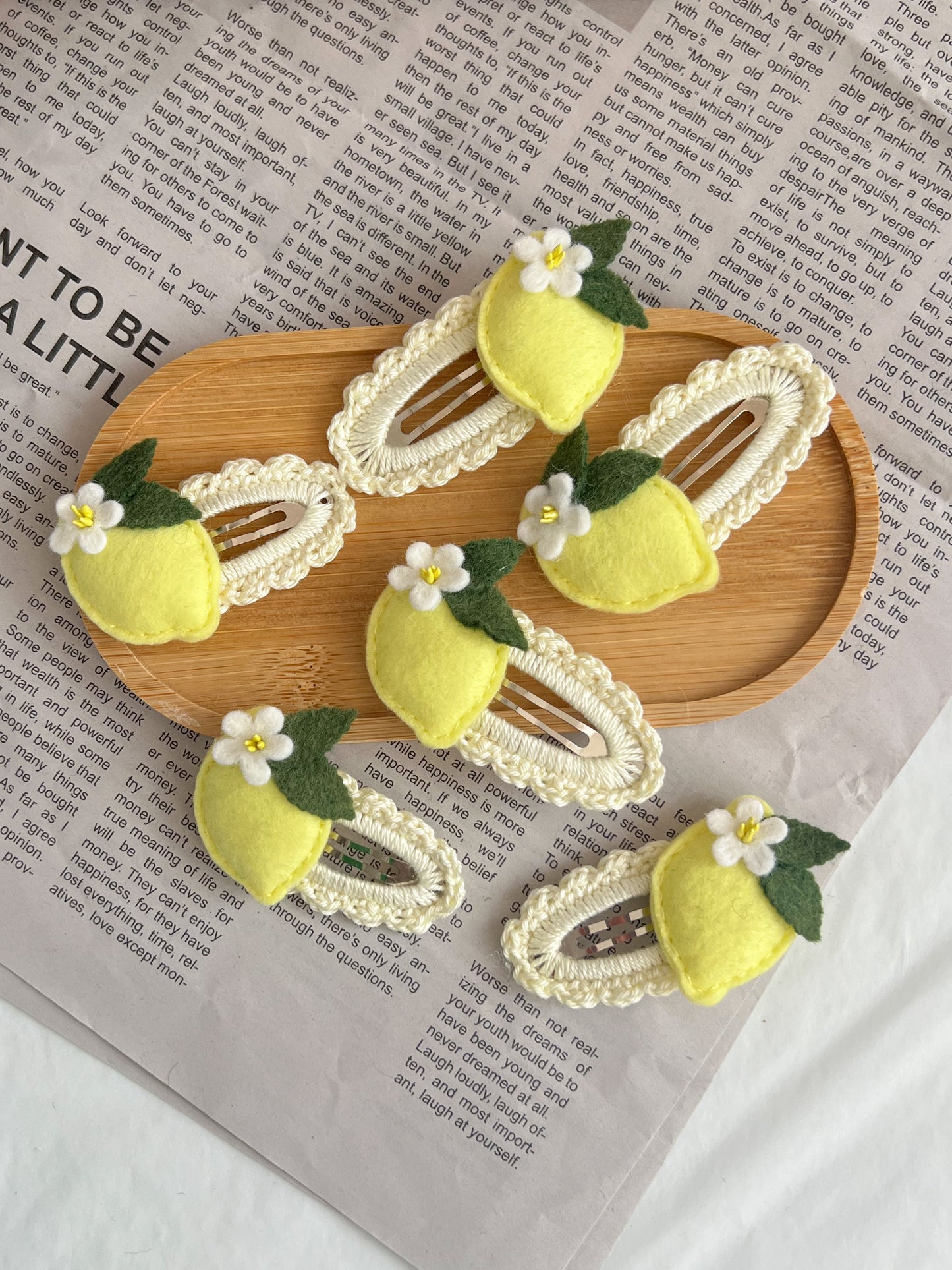 Agrafe Croșetate — Lemon