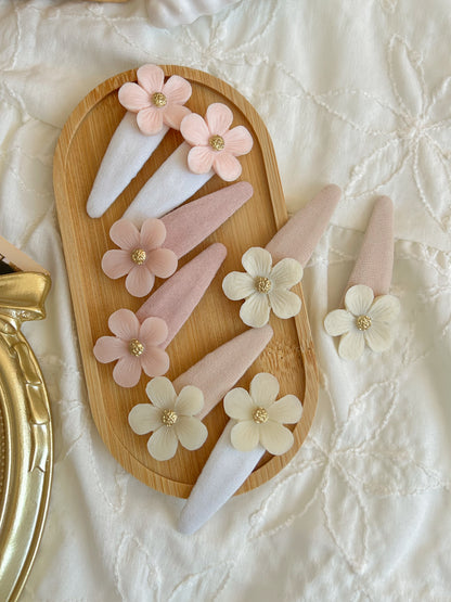 Agrafe 🌸 Flower Satin Pastel