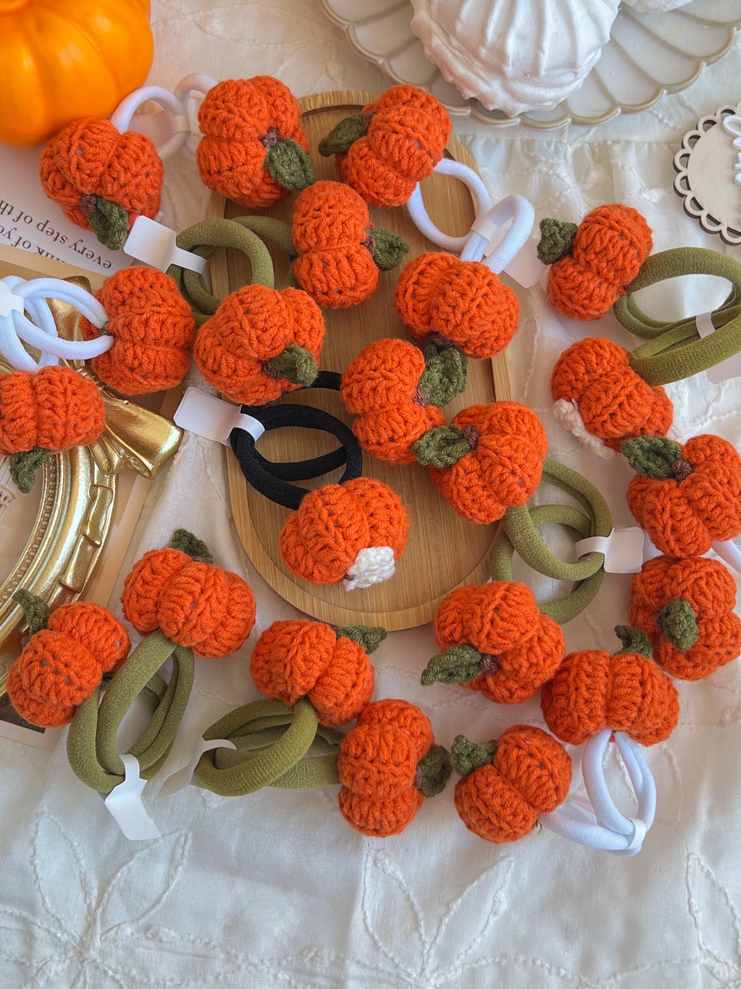 Elastice Croșetate — Pumpkin Vine