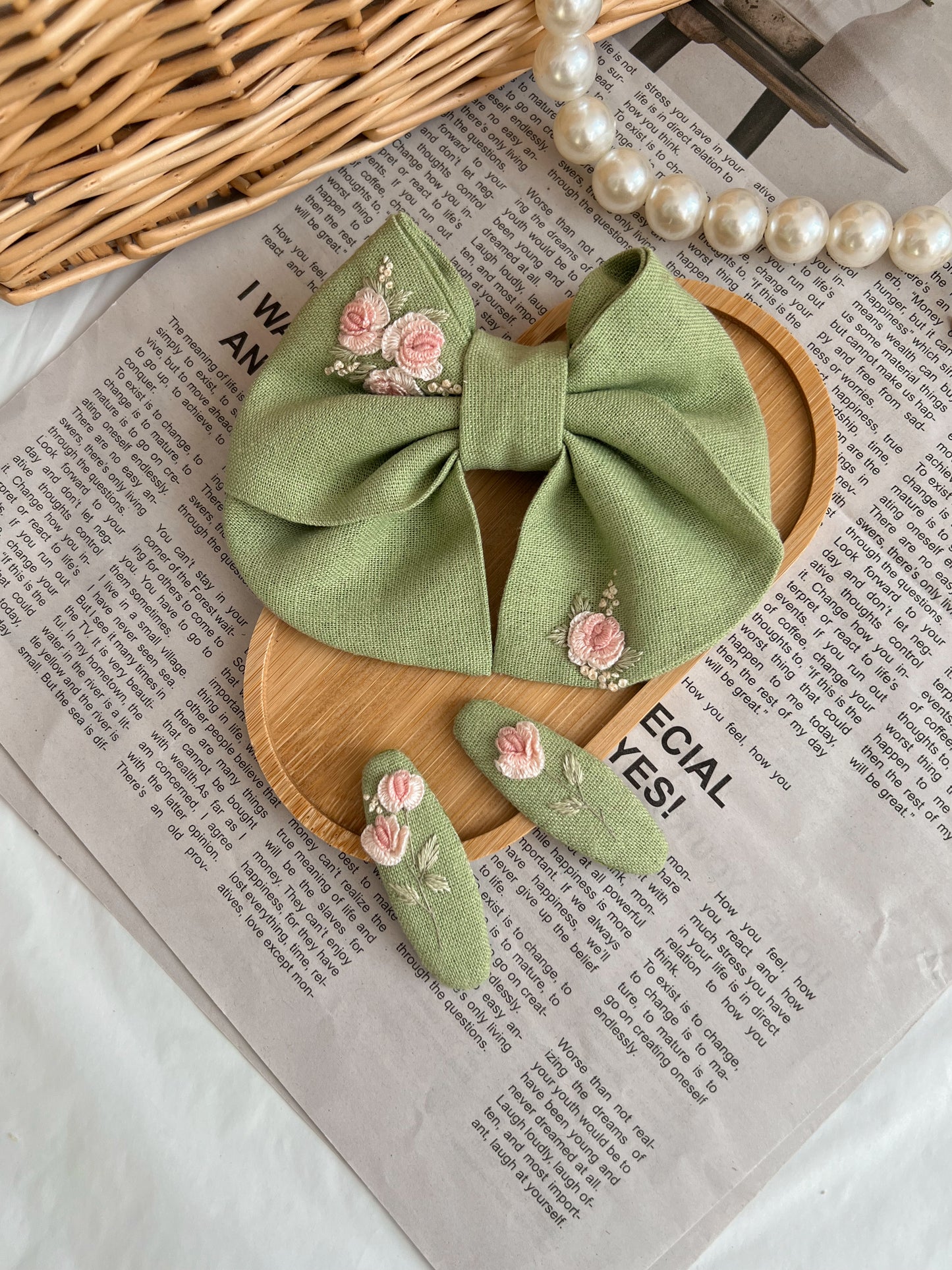 Set Agrafe 🍃 Green Charm