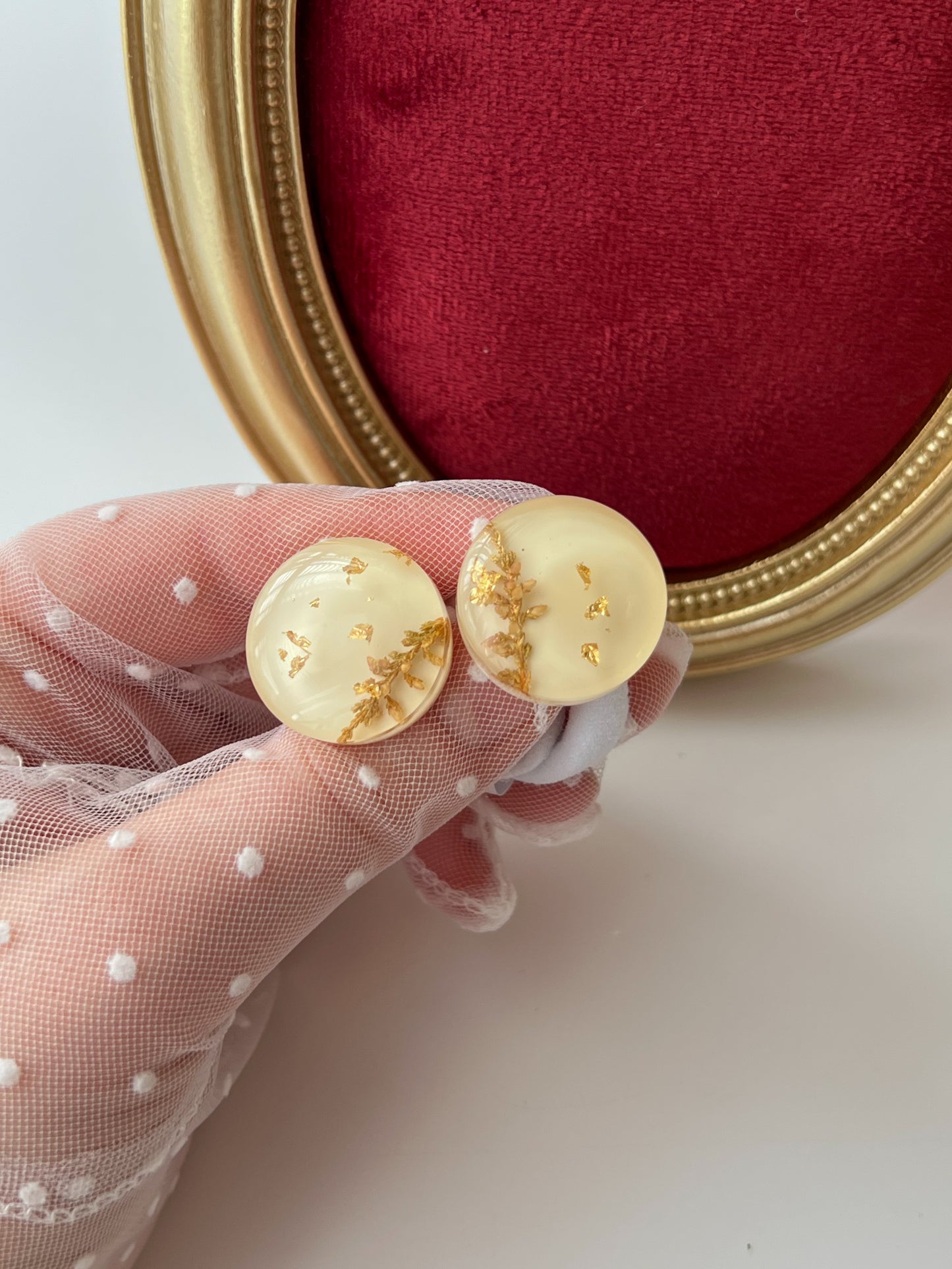 Elastice „Botanica Gold” — ivory