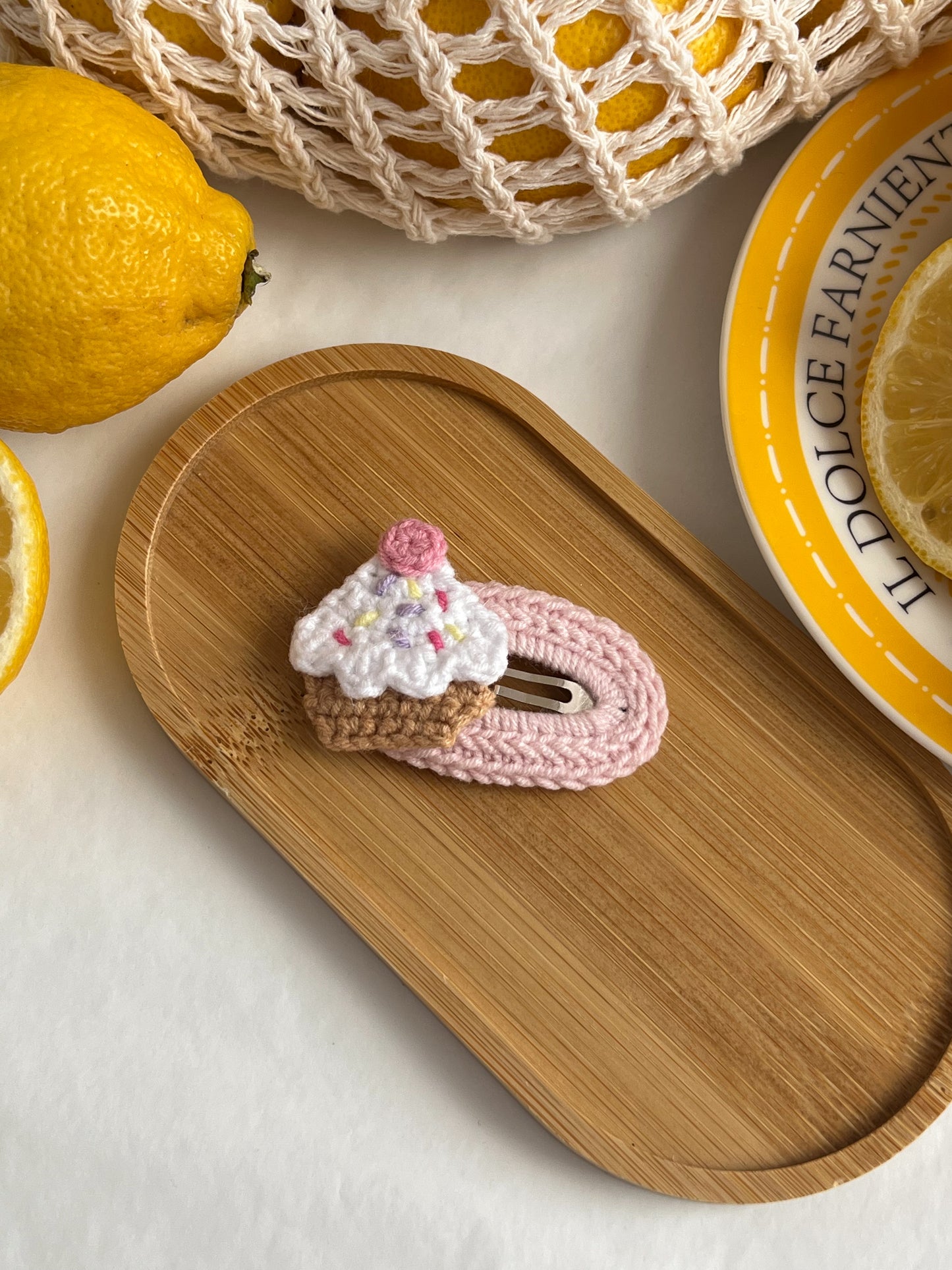 Agrafă 🌸 Cupcake Roz