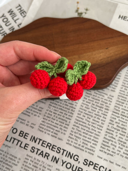 Elastice cu fructe croșetate