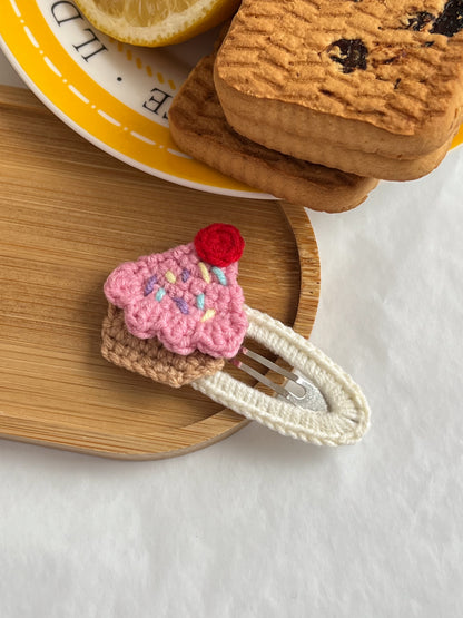 Agrafă 🍒 Cupcake cu Vișina