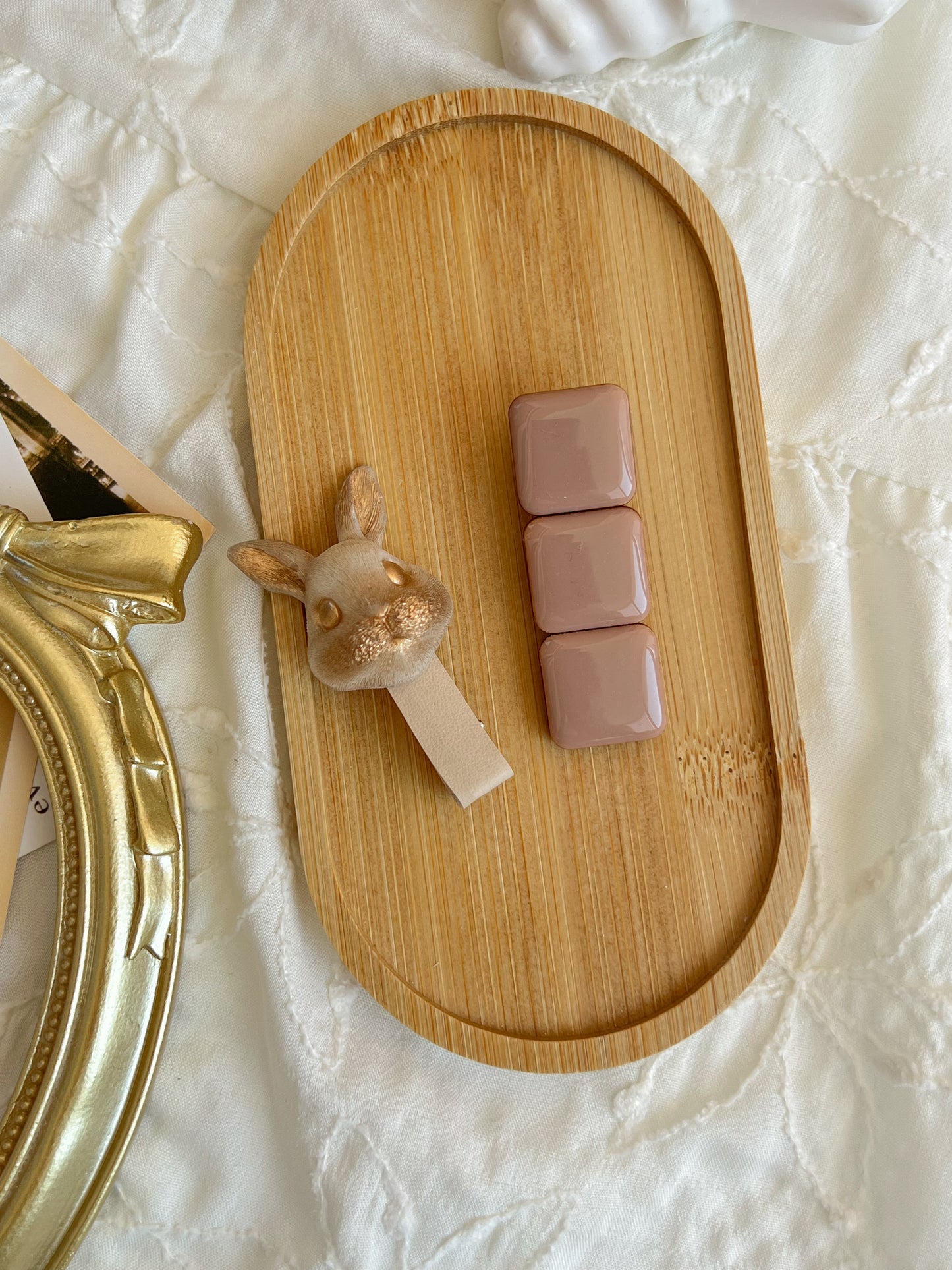 Agrafe 🐰 Bunny Gold & Square