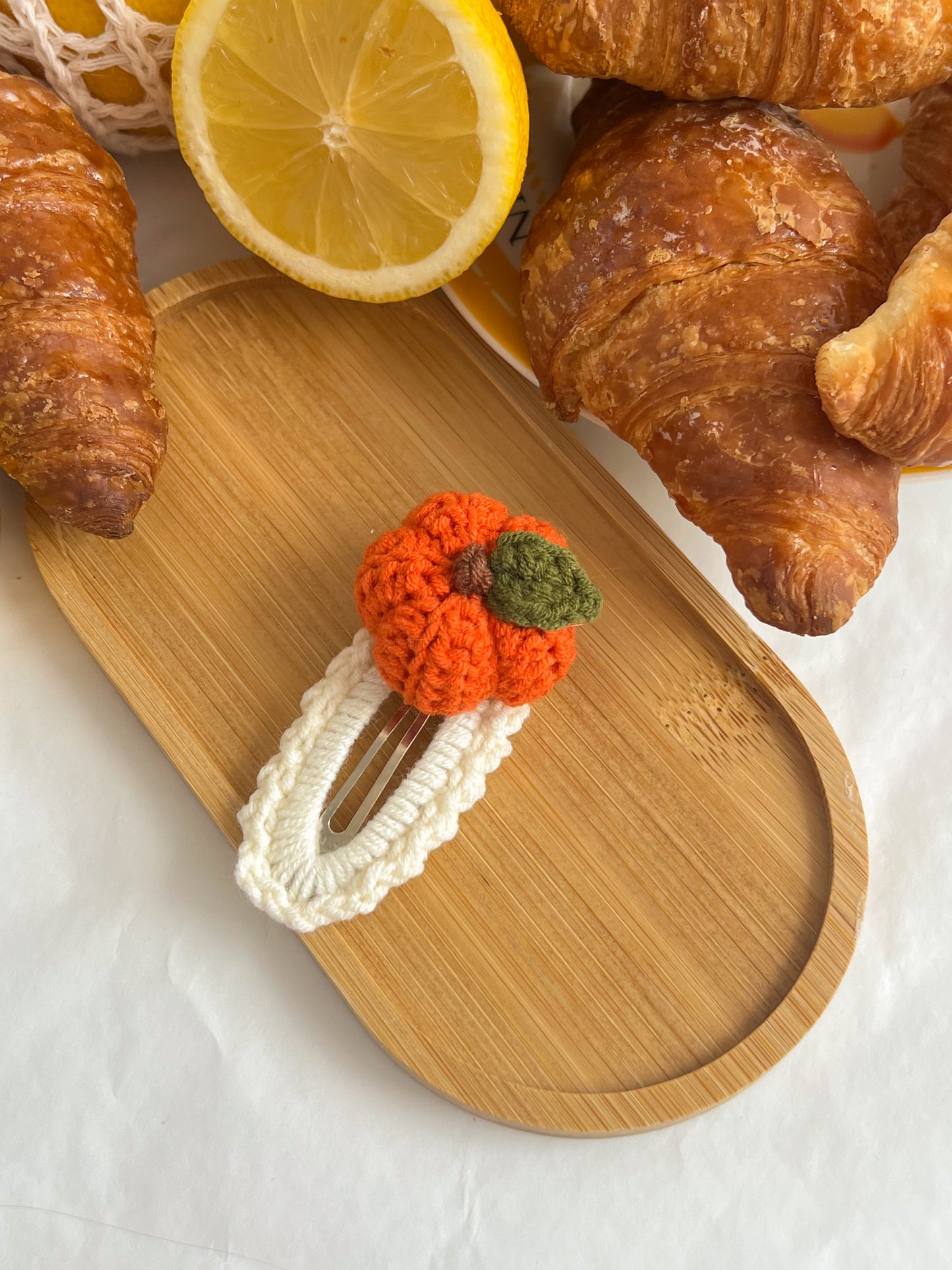Agrafe Croșetate — Pumpkin
