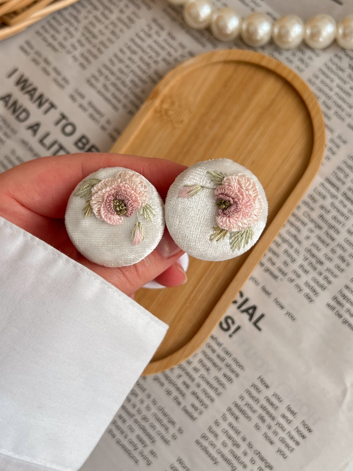 Set clame 🤍 Soft Peony