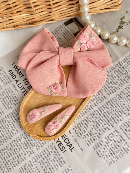 Set Agrafe 💗 Blush Garden