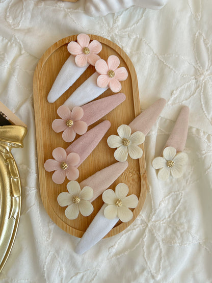 Agrafe 🌸 Flower Satin Pastel
