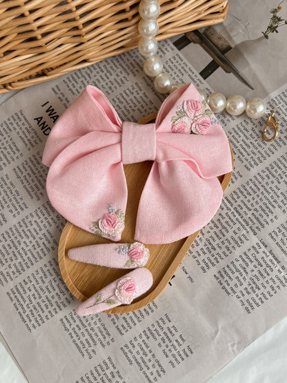 Set Agrafe 💗 Rosy