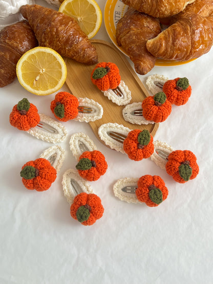 Agrafe Croșetate — Pumpkin