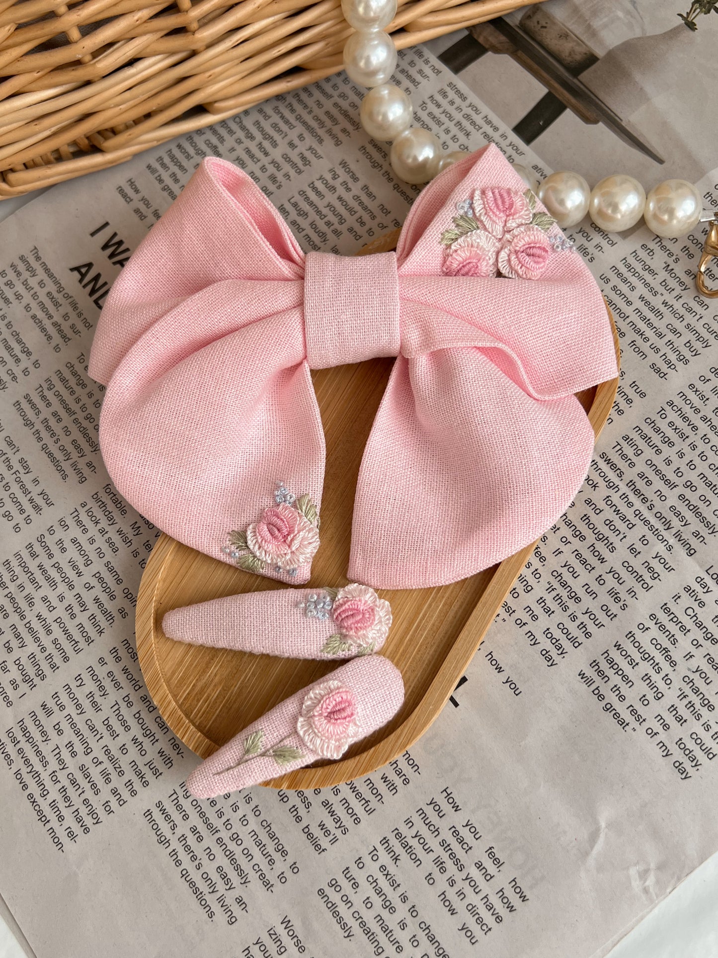 Set Agrafe 💗 Rosy