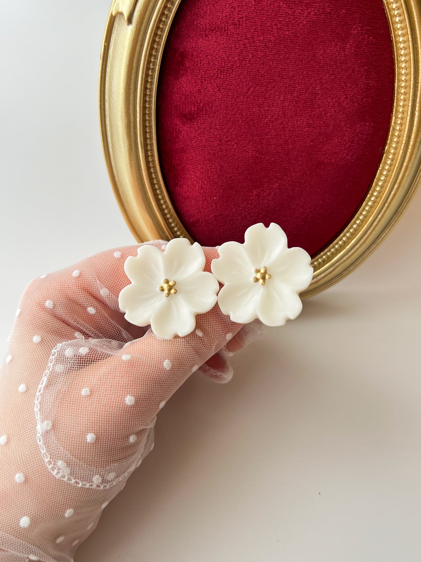 Elastice „Magnolia” — ivory