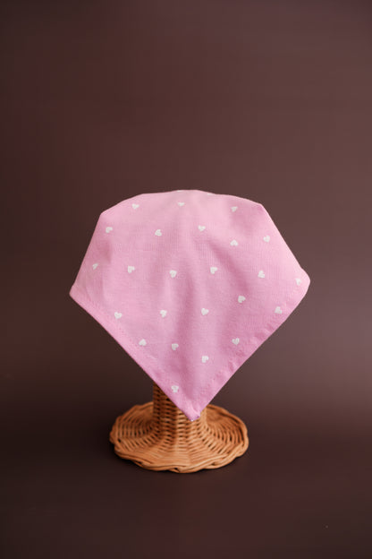 Batista din cotton - Pudra Hearts