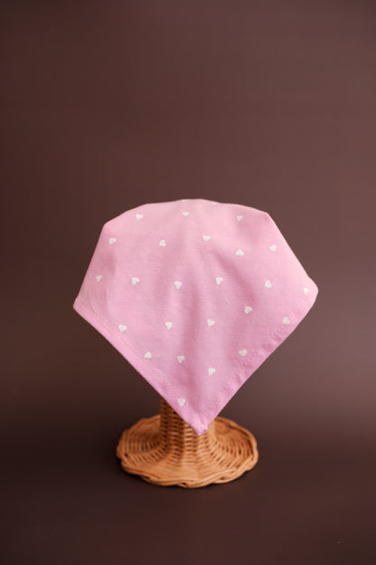 Batista din cotton - Pudra Hearts