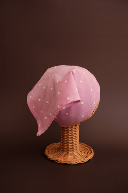 Batista din cotton - Pudra Hearts