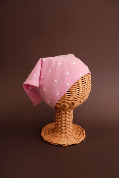 Batista din cotton - Pudra Hearts