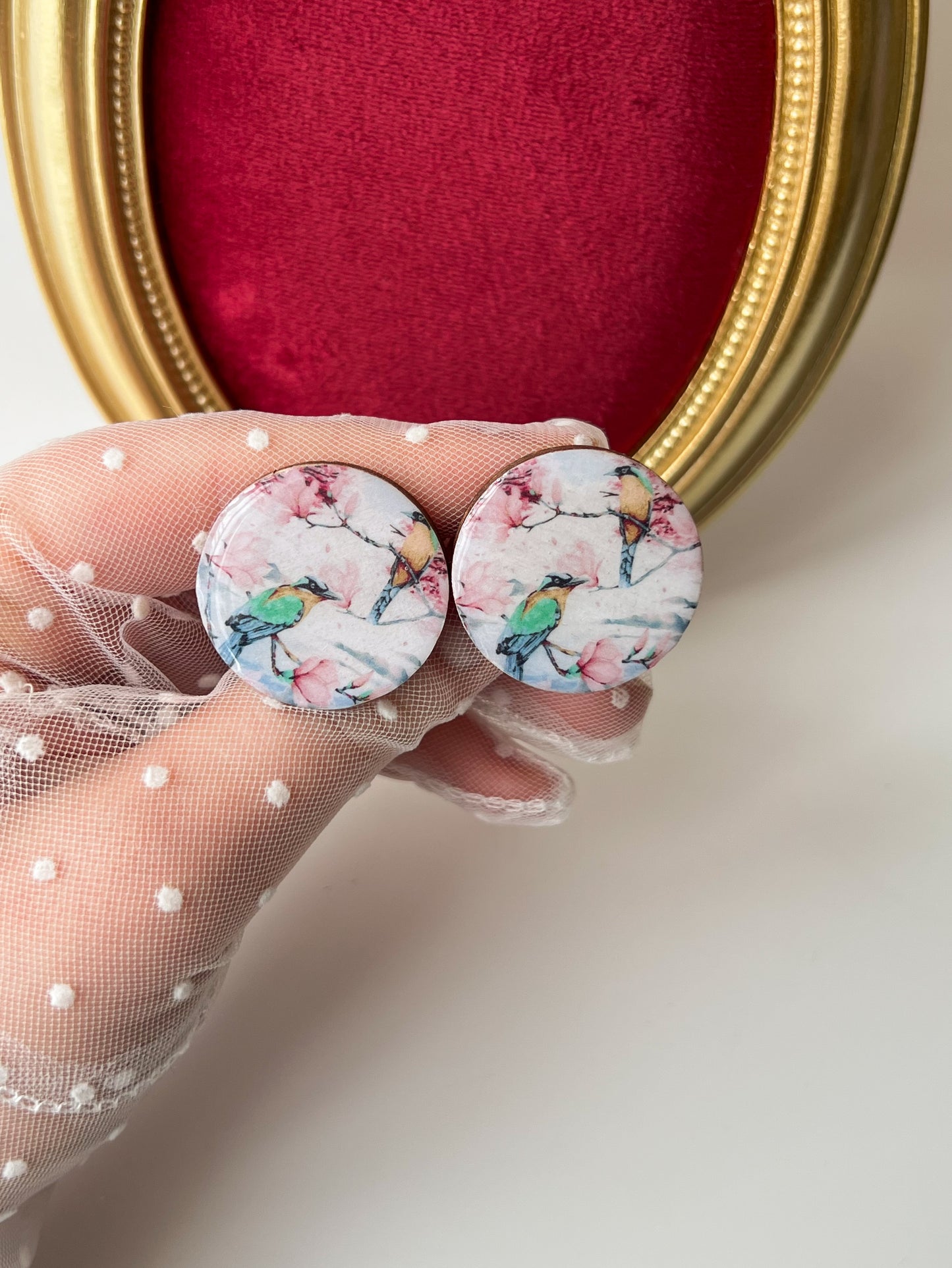 Sakura Colibri — Set Elastice din rășină epoxidică și lemn