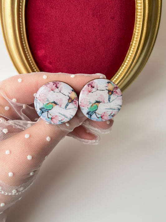 Sakura Colibri — Set Elastice din rășină epoxidică și lemn