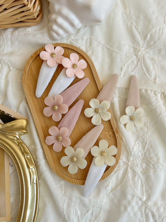 Agrafe 🌸 Flower Satin Pastel