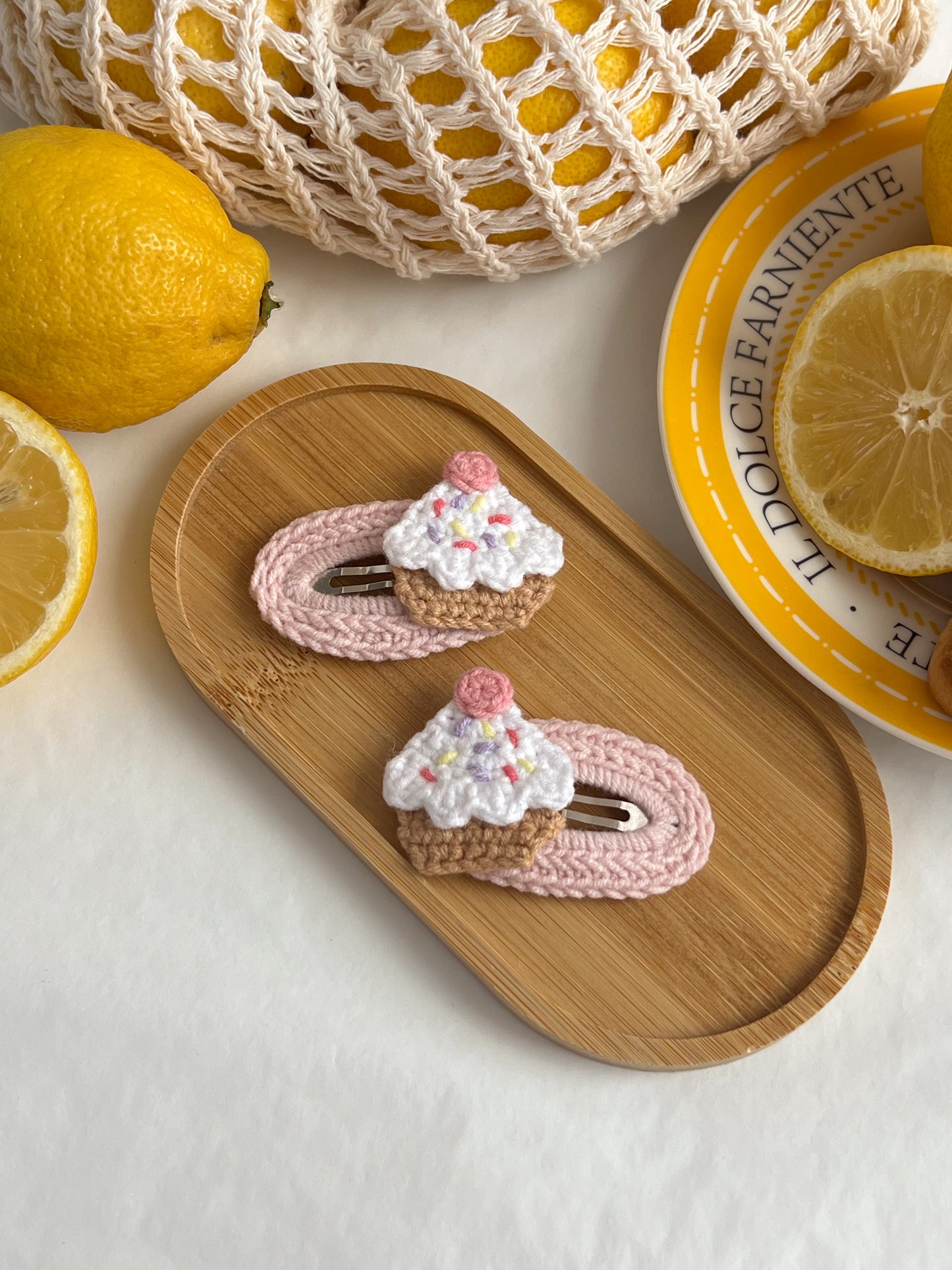 Agrafă 🌸 Cupcake Roz