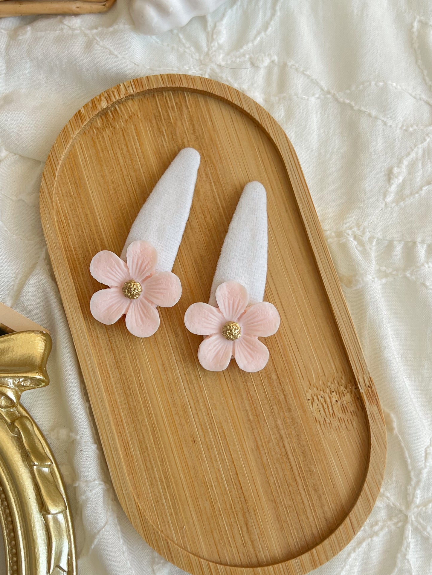 Agrafe 🌸 Flower Satin Pastel