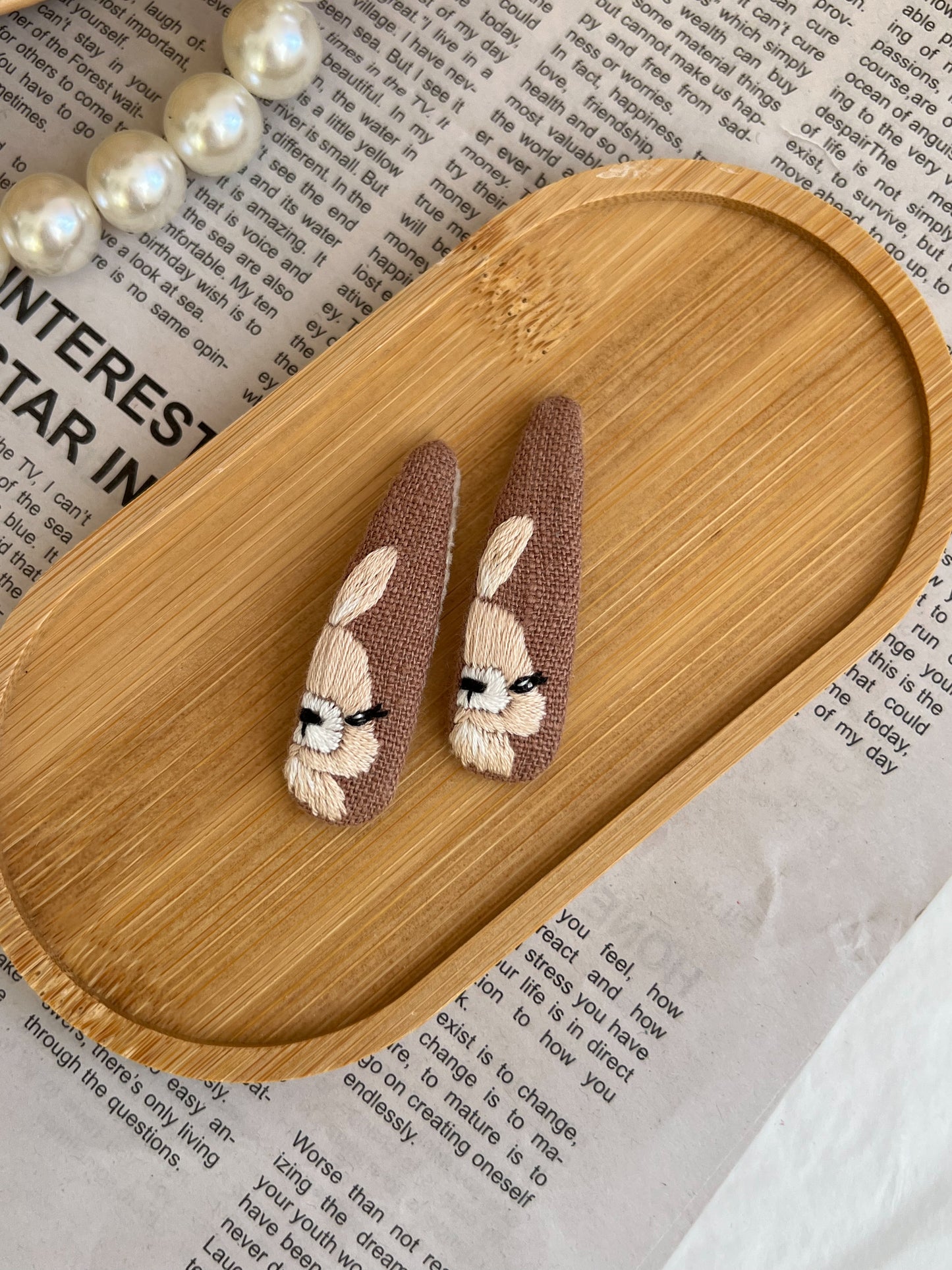 Clamă brodată «Bunny»