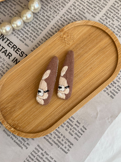 Clamă brodată «Bunny»