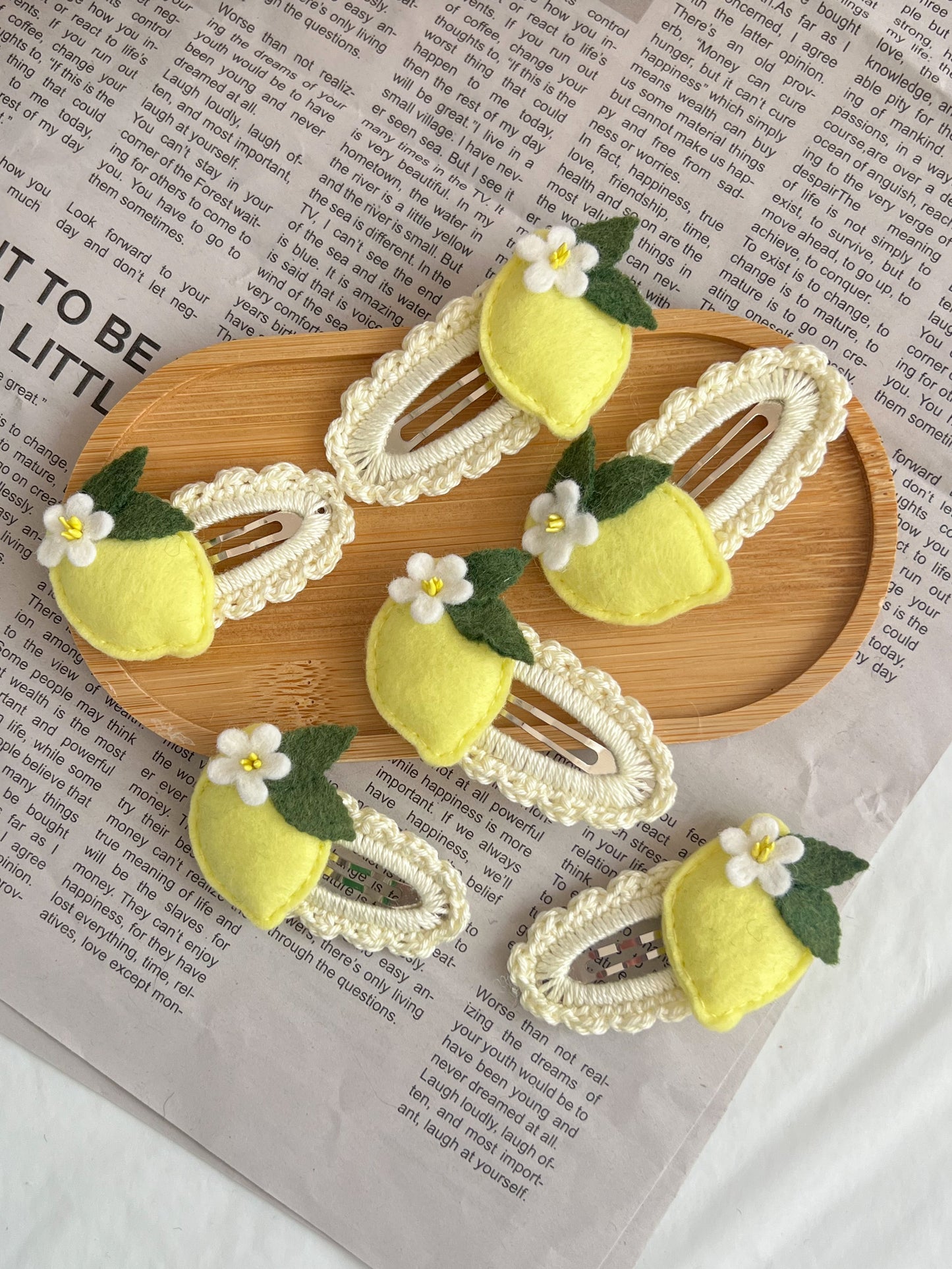 Agrafe Croșetate — Lemon
